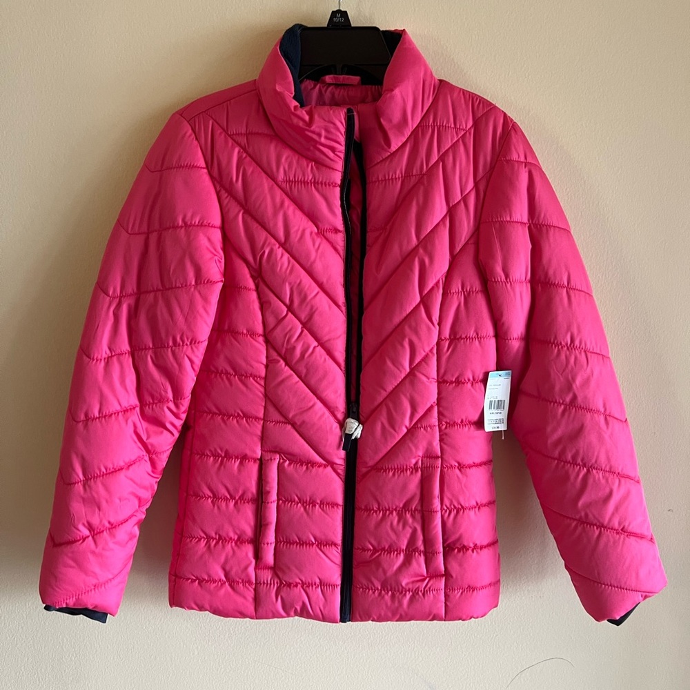 Girl’s Roebuck & Co. Puffer Jacket/size M10-12/Pink/nwt